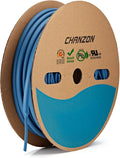 Chanzon 3:1 Ratio - 80ft Roll - Heat Shrink Tubing 1/4" (6.4mm) - Marine Grade Waterproof Adhesive Lined - (25M Total Length) Blue Polyolefin Sleeving Wrap Shrinking 3 to 1 Ratio 1pcs