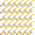 1-Inch Copper Press X Press Ball Valve for Copper Tubing,Brass Full Port Water Stop Shut Off Ball Valve,1/4 Turn with EPDM O-ring(Pack of 30)(VALVE407-30Pack)