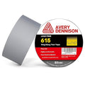 Avery Dennison Duct Tape, Heavy Duty PVC Easy Tear Tape, Strong Adhesive Waterproof Duct Tape for Indoor Outdoor Repairs, 2 in x 36 Yard, Silver, 2 Rolls