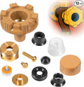 RK-17MH Repair Kit Metal Handle fit for Woodford Model 17 Outdoor Faucets–12Pcs Complete Frost-Proof Hydrant Parts Kit with Check Valves & Seal with RK-17VB Float,Fix Leaking Frost-Proof Wall Hydrants