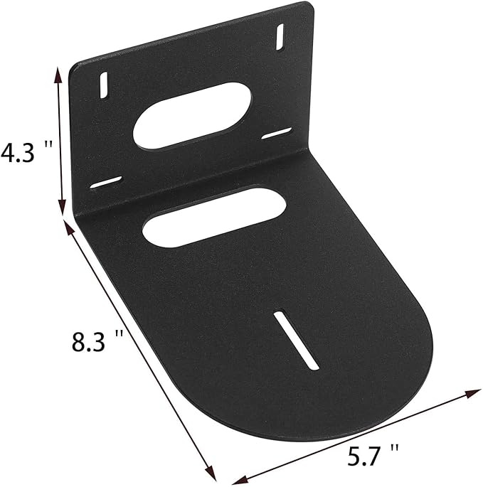 Camera Wall Mount Bracket, Universal Security Camera Mounting Holder, Small Universal Wall Mounting Bracket for Hanging Small Select Surveillance Cameras or Speaker, Black Color