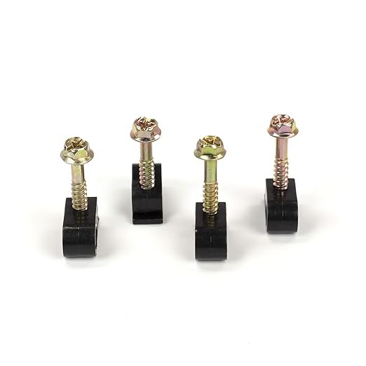 THE CIMPLE CO Ribbed Plastic Conical Anchors and Black Cable Screw Clips - for Concrete, Stucco, Brick, Drywall, and Similar - Kit of 10 Screw Clips, and 10 Anchors