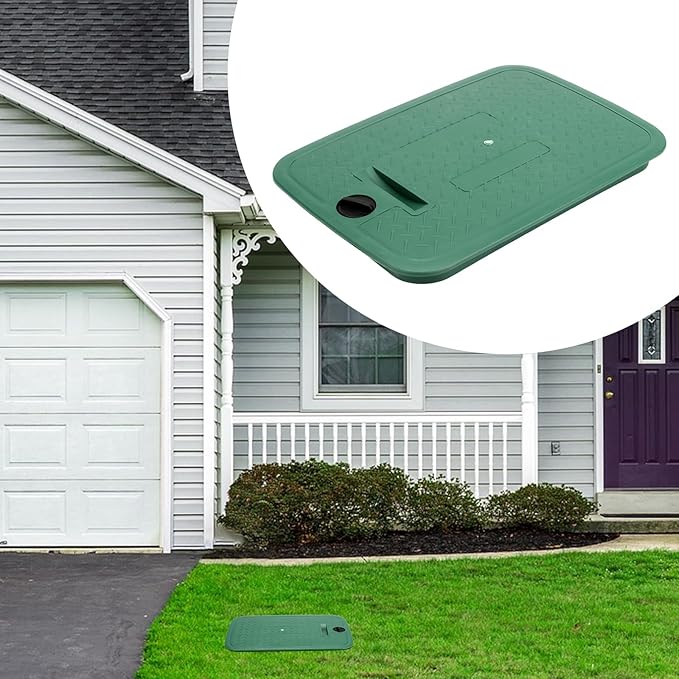 1 Pcs 12x17 Inches Rectangle Valve Box Cover Lid Replacement for Outdoor Green Sprinkler System Irrigation Control Water System Lawn (12x17 in)