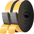 Self Adhesive Foam Tape Weatherstrip 1in x 3/8in x 20Ft High Density Foam Insulation Strips Foam Seal Weather Stripping with Strong Adhesive for Door and Window Sound Isolation Soundproofing