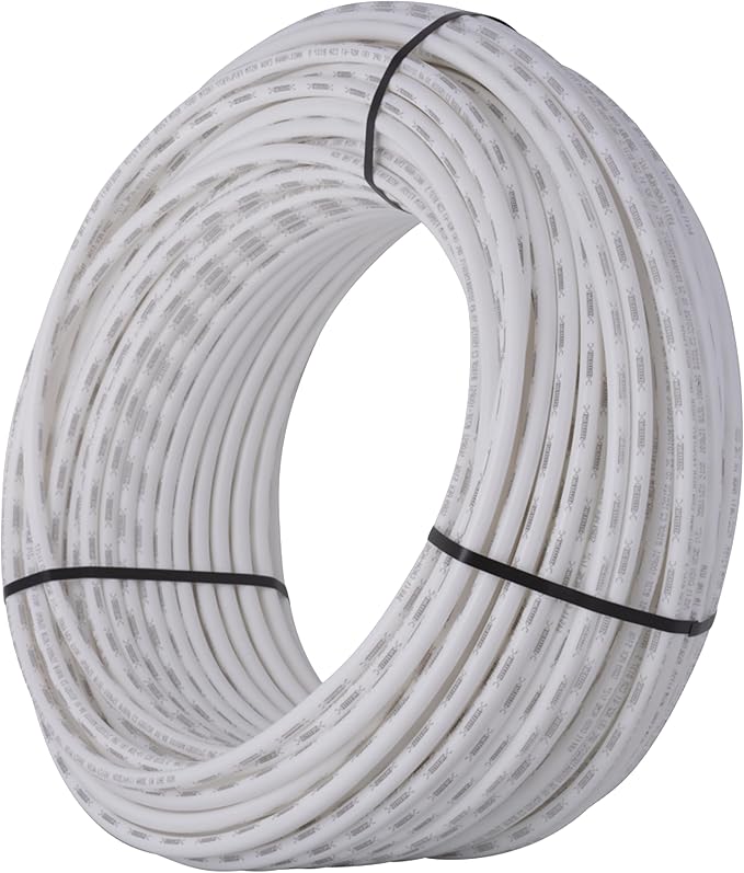SharkBite 1/2 Inch x 500 Feet White PEX-B, PEX Pipe Flexible Water Tubing for Plumbing, U860W500