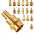 15 Pack Lead-Free 1/2" Copper to PEX Adapter, 1/2" Propress Fittings for Quick Connection of Copper Tube and PEX-B Pipe