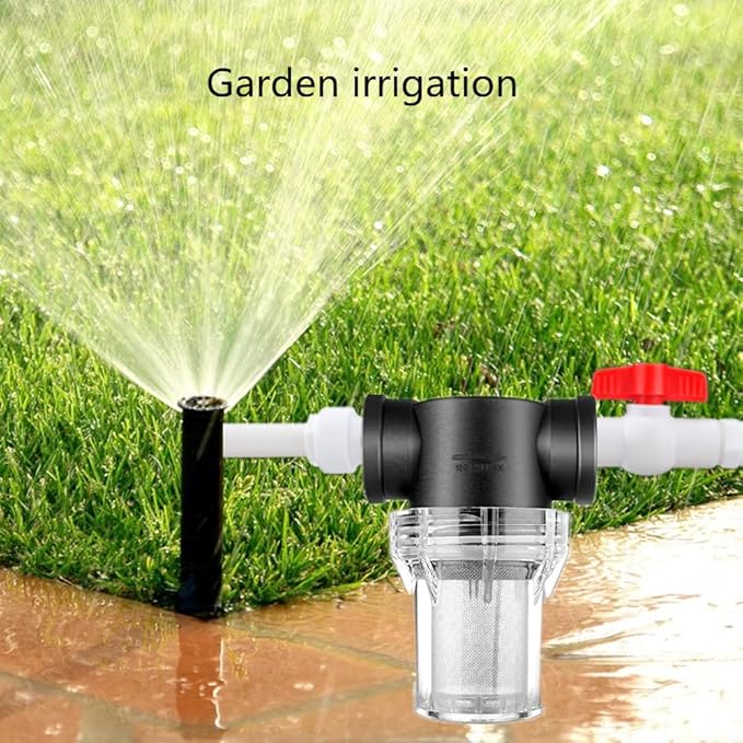 Sediment Filter - 3/4 Female Thread Inline Strainer for Garden Hose, Pressure Washer, RV with 100 Mesh Screen Water Pump Strainer
