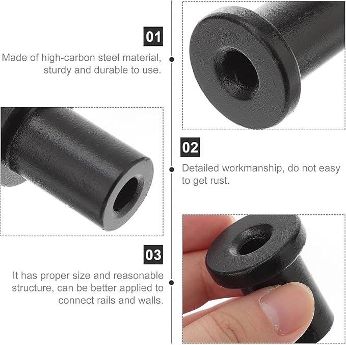 POPETPOP 5 Pcs Sliding Barn Door Spacers Track Connecting Hardware for Sliding Barn Doors Replacement Corrosion-Resistant