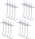 64Pcs M4×75 Heavy Duty Carbon Steel Ceiling Hooks Spring Toggle Wing Bolts Wall Fixing Ceiling Hooks Pothook Wall Fixing Anchors Ceiling for Hanging Plants
