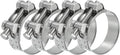 PATIKIL 52-55mm T-Bolt Hose Clamp, 4 Pack Intercooler Pipe Tube Clamps 304 Stainless Steel Radiator Hose Clamp for 2.05"-2.17" Pipe