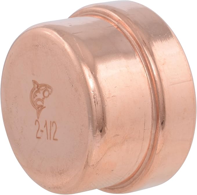SharkBite 2-1/2 Inch End Cap, Copper Press Plumbing Fitting, UPR0467