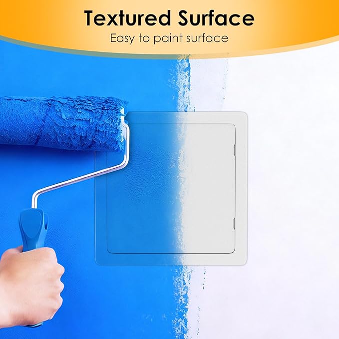 Suteck Plumbing Access Panel for Drywall Ceiling 12 x 12 Inch Reinforced Plastic Wall Access Doors Removable Hinged White