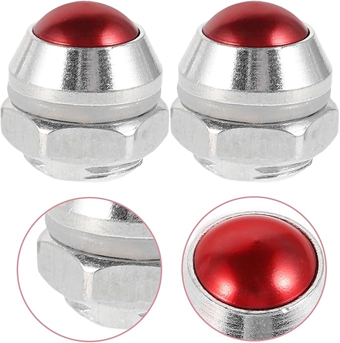 PRETYZOOM 2pcs Aluminum Pressure Cooker Safety Valve Flat Design Pressure Relief Valve Replacement for Cooker Compatible with Multiple Brands
