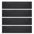 Rocaris 4 Pcs 3 X 12 X 1/4 Inch A36 Steel Plate Hot Rolled, Steel Base Plate for Construction Boards, Structure Support, Weldable Square and Industrial