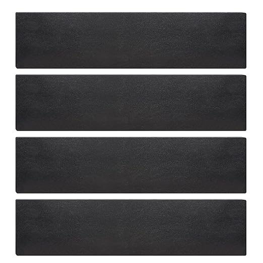 Rocaris 4 Pcs 3 X 12 X 1/4 Inch A36 Steel Plate Hot Rolled, Steel Base Plate for Construction Boards, Structure Support, Weldable Square and Industrial