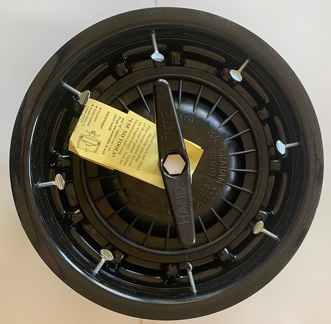15" Hand-Tite Pipe Plug (R.C. Graham Co), Black, Nylon & Rubber, Expansion Range: 14-3/4 to 15-1/4
