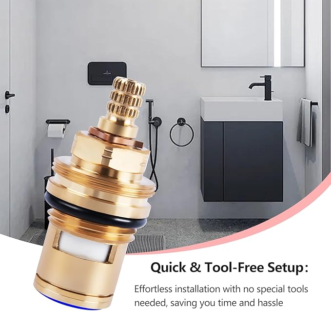 013787-45 Ceramic Cartridge Assembly Replacement for T&S Brass Faucets,Pressure 20PSI-125PSI, Temperature 40F-140F (Cold)