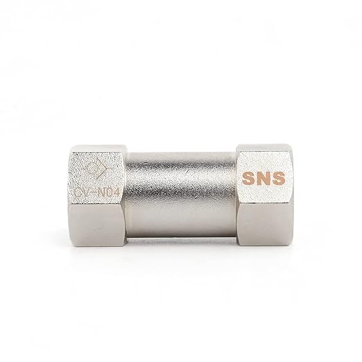 SNS Check Valve, Non-Return Valve, One-Way Valve 1/2'' NPT Female Threaded (5 PCS) CV-N04