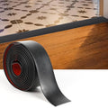 Floor Transition Strip 2" Width Self Adhesive Flat Vinyl Flooring Transitions Strip for Joining Floor Gaps, Carpet Threshold, Doorway Transitions, Threshold Cover, Floor Tiles, 10Ft Length- Black