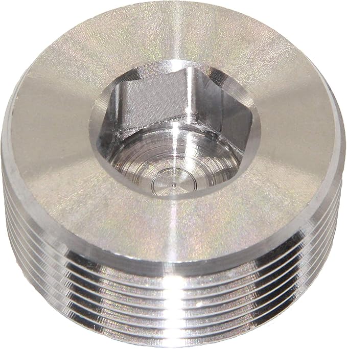 Joywayus Stainless Steel Internal Hex Countersunk Thread Socket Pipe Plug 2"NPT Male