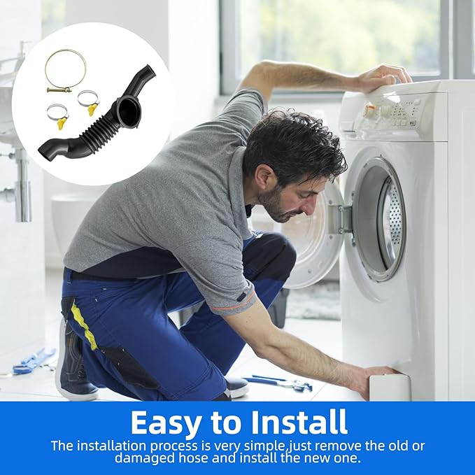 4738ER1002A For LG/Kenmore Washer Tub-to Front Load Washer Washing Machine Tub Drain Hose Bellows,Replaces4738ER1002, AP4436407, 1266823, AH3523345, EA3523345, PS3523345 ﻿