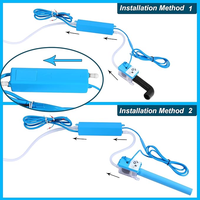 Air Mini 100-240V Split Condensate Pump - Self-Priming, Ultra-Thin Silent Design (<19dB) for HVAC, Air Conditioners, Dehumidifiers | Super Mini Wall-Mounted with Anti-Siphon & Auto-Drain