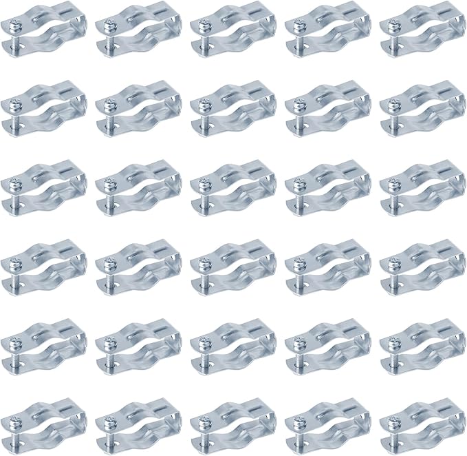 30 Pack 1" EMT Conduit and Pipe Hanger with Bolt, Steel Pipe Clamps Suspension Mounting Kit