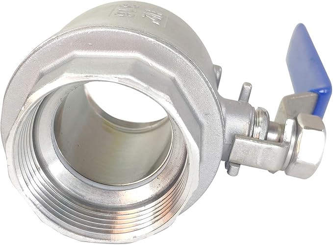 1-1/2" Female Ball Valve NPT Thread 316 Stainless Steel Full Port Ball Valve WOG1000 US Stock