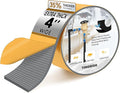 Pipe Insulation Tape, Foam Insulation Tape for Outdoor Pipes Winter Freeze Protection, Foam Pipe Insulation Wrap, Heat Tape for Water Pipes, Copper Pipes, PVC, AC Line, 4in x 15ft, Grey