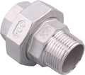 Cast Pipe Fittings Union - 1" NPT Female x 1" NPT Male Stainless Steel 304 Fitting,Class 150