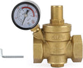 Topteng DN25 1" Brass Adjustable Water Pressure Reducing Regulator Valves With Gauge