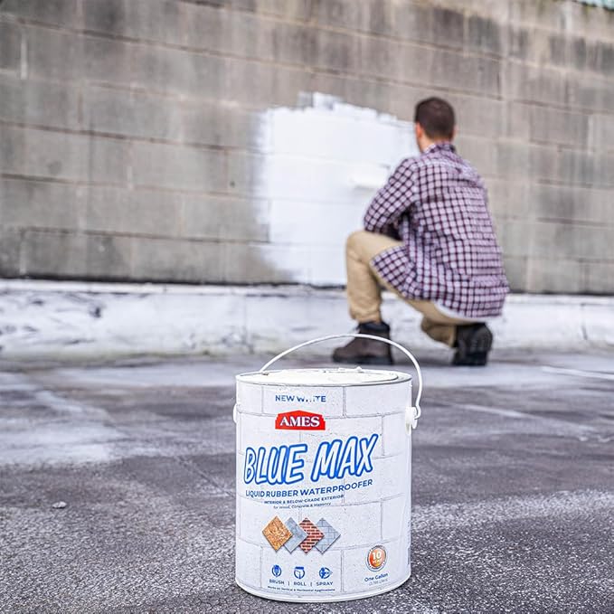 Ames Research Laboratories BMX5WRG Blue Max White Liquid Rubber, 5 Gallon