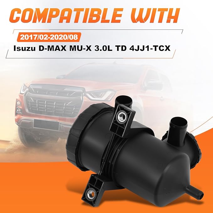 Oil Catch Can Kit Compatible with Isuzu D-MAX MU-X 02.2017-08.2020 3.0L TD 4JJ1-TCX, Replace#OS-PROV-25