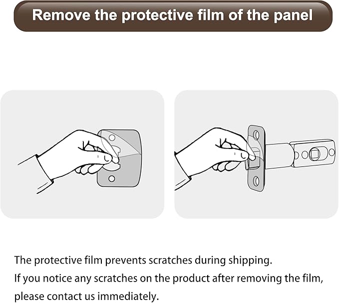 Polished Gold Adjustable Door Latch 60 or 70mm, 45° Turning Angle, Door Lock Replacement Parts with Door Strike Plate, Wood Dowel, Dust-Boxes