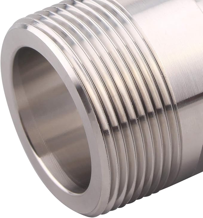 DERNORD 2''Tri clamp Adapter to 1.5 inch MNPT Thread Ferrule Sanitary Pipe Fitting