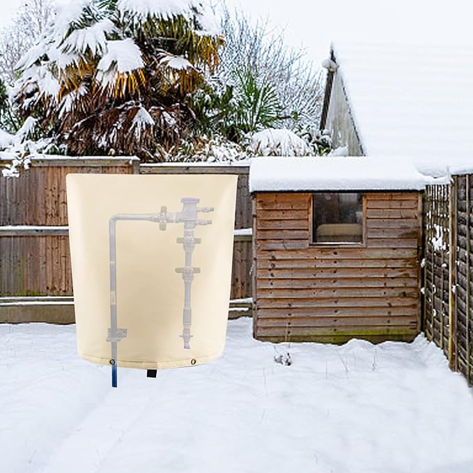 Insulated Backflow Preventer Pouch - Outdoor Pipe Insulation for Winter, Well Pump & Sprinkler Valve Protection