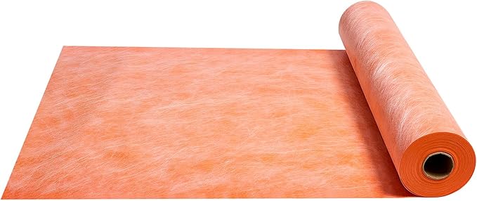 VEVOR Waterproof Membrane for Shower, 3.3 x 99.1 ft 325 sq.ft Waterproofing Tile Membrane, 20 mil Thickness Polyethylene Fabric Roll, Easy to Cut for Bathroom, Kitchen, Sauna, Walls, Underlayment