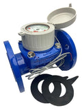 DAE WP-200n 2" Lead Free Woltmann Helix Water Meter, Pulse Output, Gallon