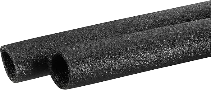 MECCANIXITY Foam Tube Sponge Protective Sleeve Black Seal Sleeve Polyethylene Pipe 30x40mm(1.2x1.57 Inch) for Pipe Insulation, Pack of 2