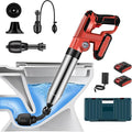 Electric Toilet Plunger with 2 batteries，Drain Clog Remover Tools,High Pressure Air Toilet Plungers Heavy Duty Plunger For Toilet,Bathroom,Floor Drain,Sewer,Pipe，RED