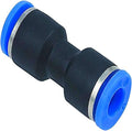 Utah Pneumatic Push-To-Connect Air Line Tube Fittings 4mm or 5/32 Straight Union Quick Connect Pneumatic Connectors (10 Pack)