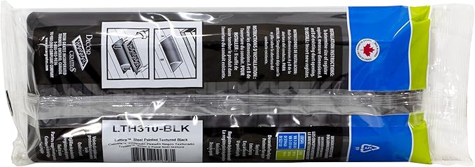 Decor Grates LTH310-BLK Lattice Floor Register, 3x10 Inches, Black,(Alloy Steel, Plastic) (Pack of 2)