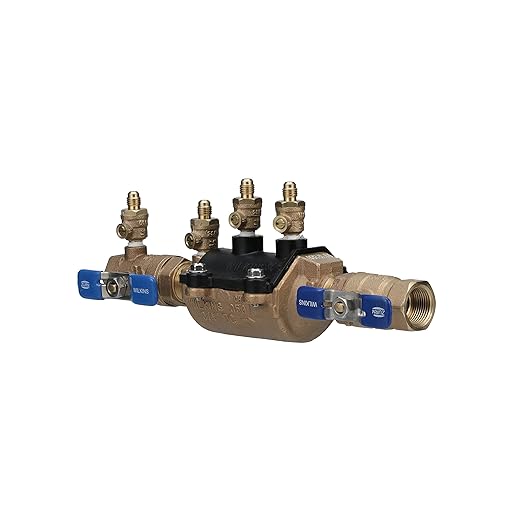 Zurn Wilkins 3/4" 350 Double Check Backflow Preventer with SAE flare test fitting