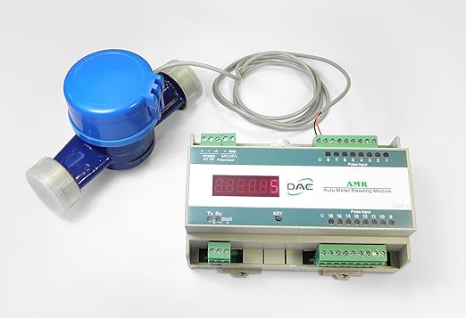 DAE AS130U-50 1/2" Water Meter, Measuring in Gallon + Couplings