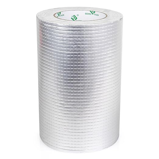 BOMEI PACK Butyl Tape, Waterproof 8" W X 16.4'L, Multi-Use Leak Repair for Boat and Pipe Sealing, HVAC Ducts, Roof Crack, RV, Awning, Window Sealing, Upgraded Leak Proof Butyl, 1Pack