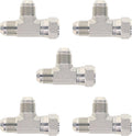 HYDRAULICS DIRECT | 6602-12-12-12-PK05 | Run Tee 3/4" JIC (1 1/16"-12 thread) Male x 3/4" JIC (1 1/16"-12 thread) Female Swivel x 3/4" JIC Male | Swivel Hydraulic T Fitting