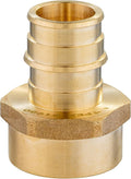 50-Pack EFIELD Pex A Full Flow Expansion Brass Fittings 1"x 1" Male NPT Adapter, ASTM F1960,(PEX1960029-50PCS)