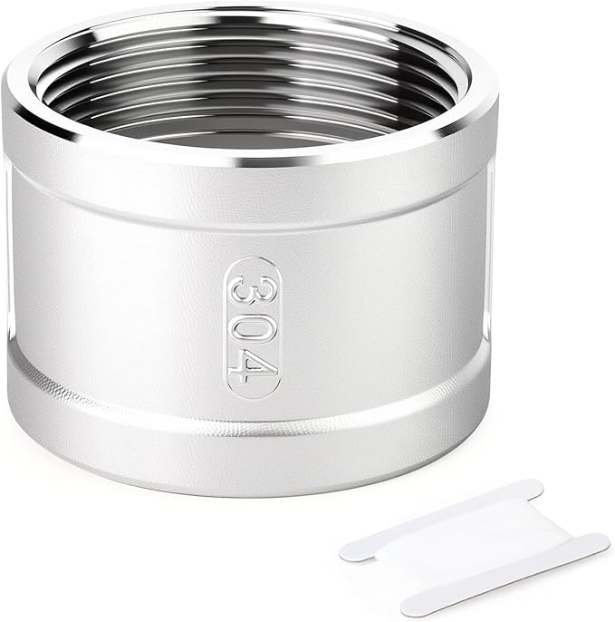 TAISHER 1PCS 304 Stainless Steel Cast Pipe Fitting, Coupling, 3" NPT Female Threaded