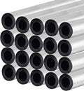 3/4 " ID Pipe Insulation Foam Tube Self Adhesive 16 " L Peel and Stick Pipe Insulation Foam Wrap Aluminum Foil Pipe Covers for Spigot, Winter Outside Pipes, Sprinkler 20 PC