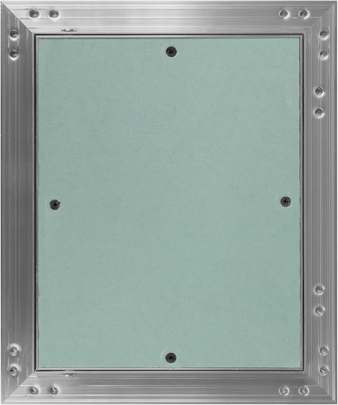 8" x 10" Inch Aluminum Drywall Access Panel - Service Shaft Door - Plumbing, Electricity, Heating, Alarm Wall Inspection hatch for Drywall - Bathroom Service Access Hole Cover